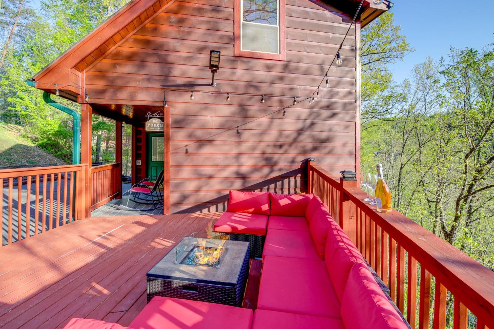 Pigeon Forge Cabin Sauna, Saltwater Pool And Views! Севьервилл Экстерьер фото